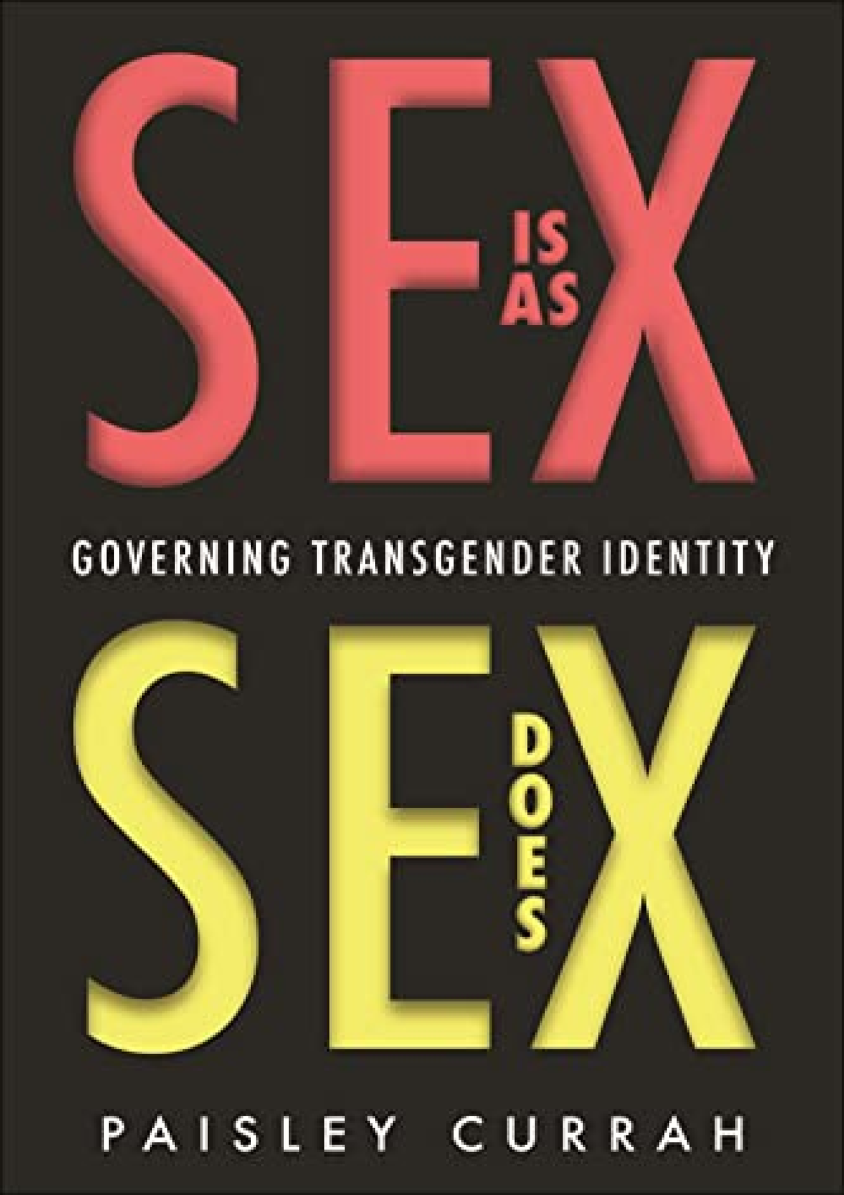 Pdf Ebook Sex Is As Sex Does Governing Transgender Identity Sex Is
