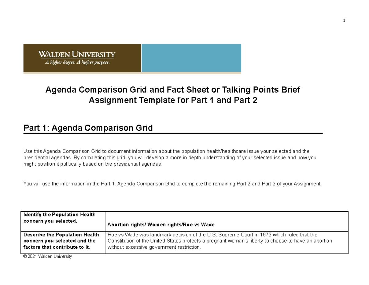 6050Comparison Grid - Comparison Grid Policy and Advocacy for Improving ...