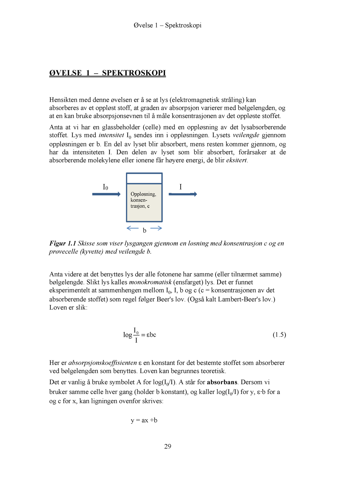 Lab Dag Velse Pdf Kjemi Uib Velse Spektroskopi