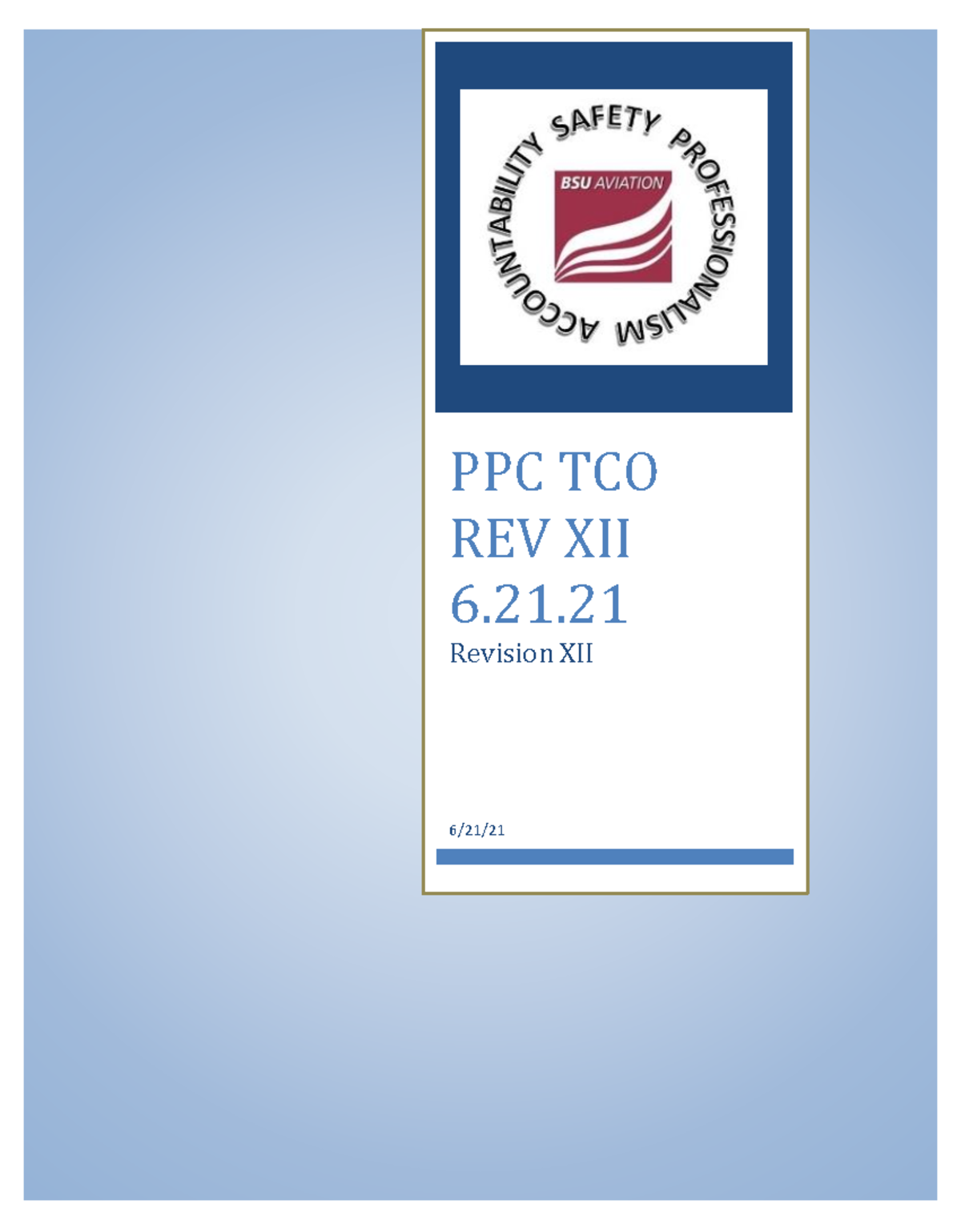 PPC TCO REV XII 6 - flight - PPC TCO REV XII 6. Revision XII 6 /21/ 09 ...