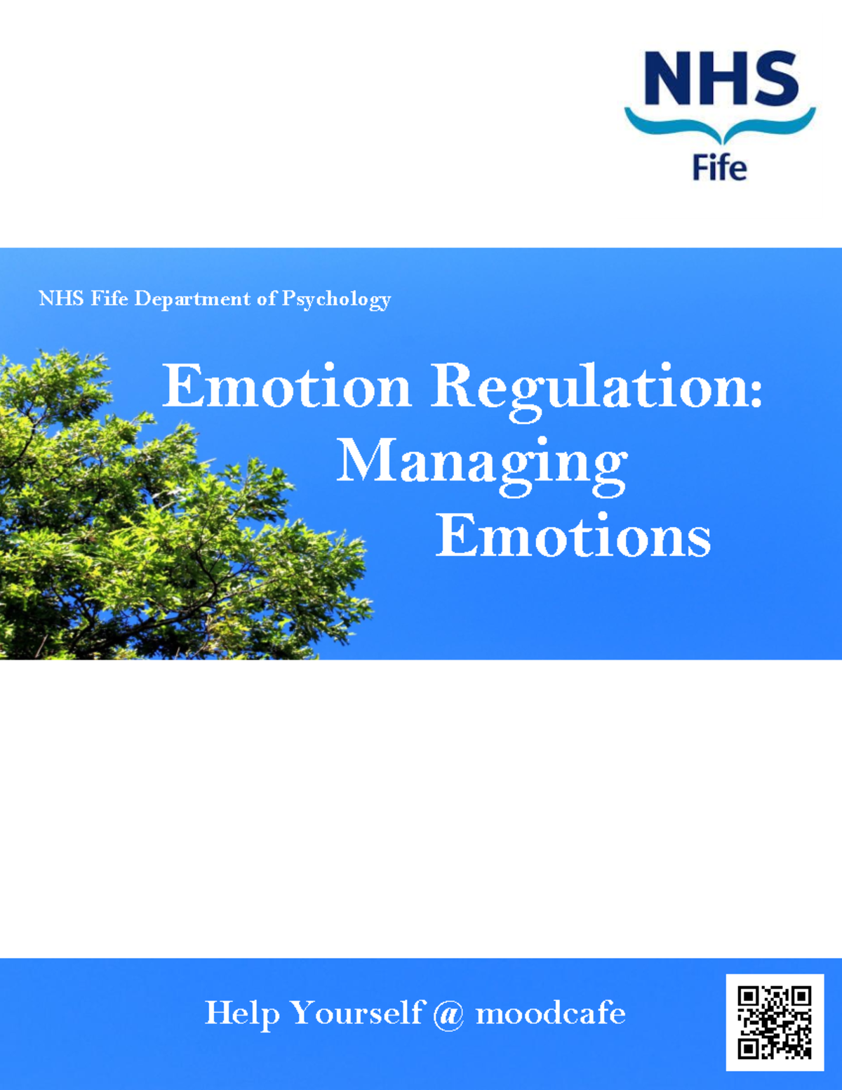 Emotion Regulation NHS Fife Department of Psychology Emotion