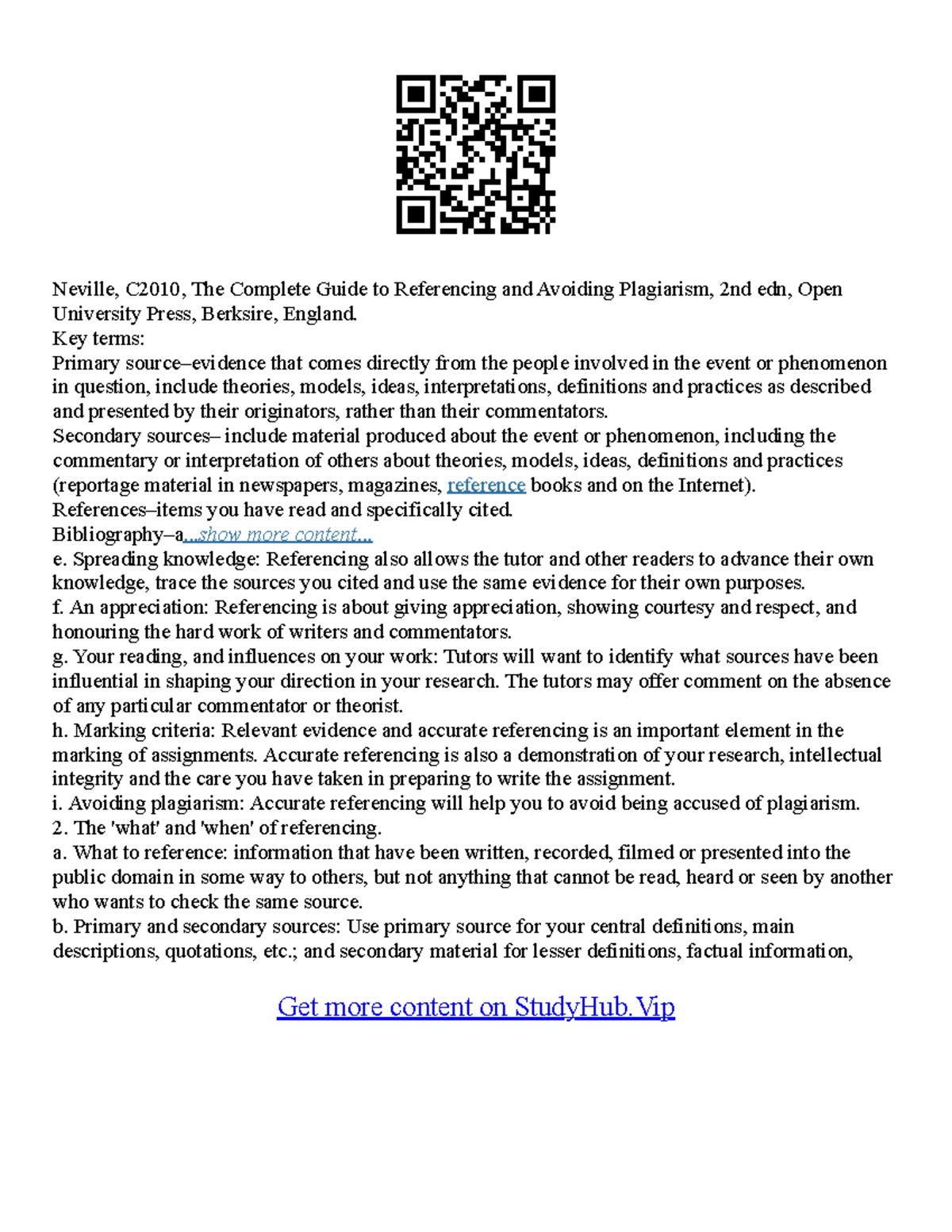 Referencing In Essays - Neville, C2010, The Complete Guide to ...