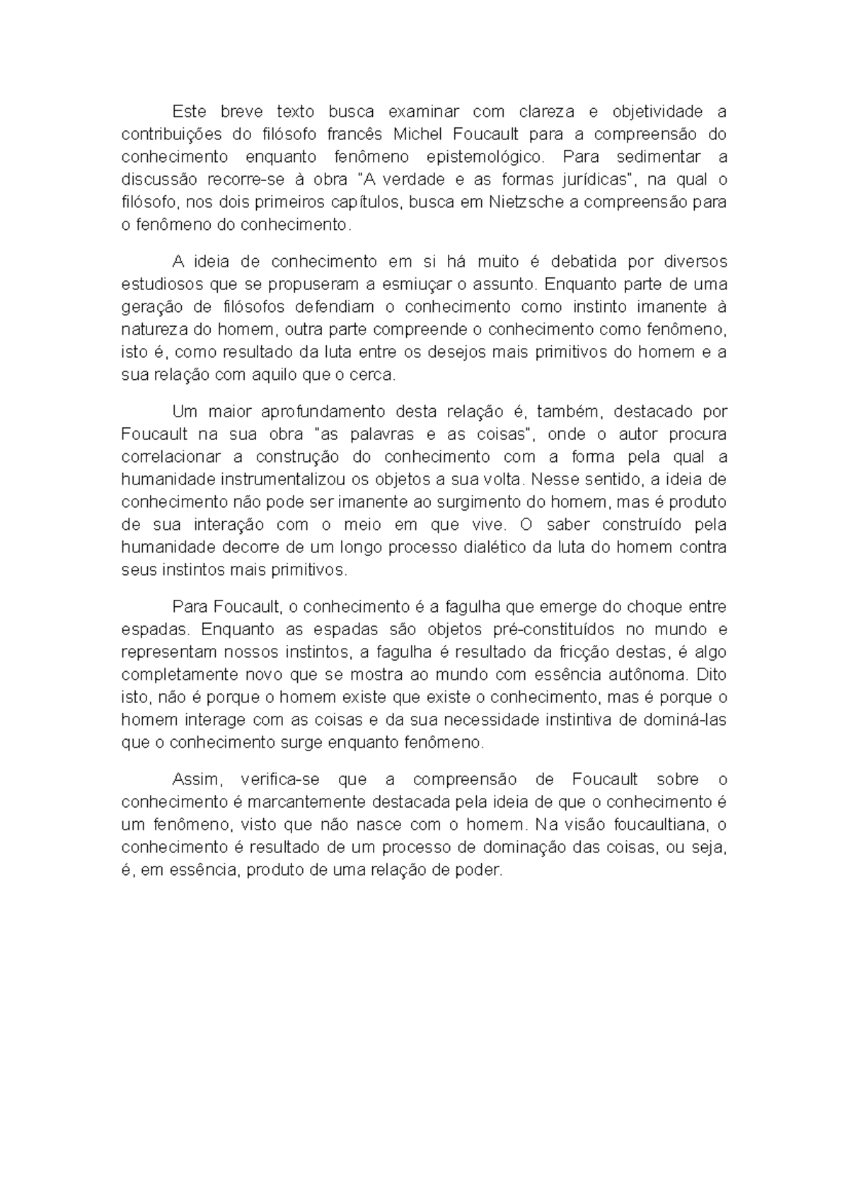 Atividade de Portugues Instrumental - Este breve texto busca examinar ...