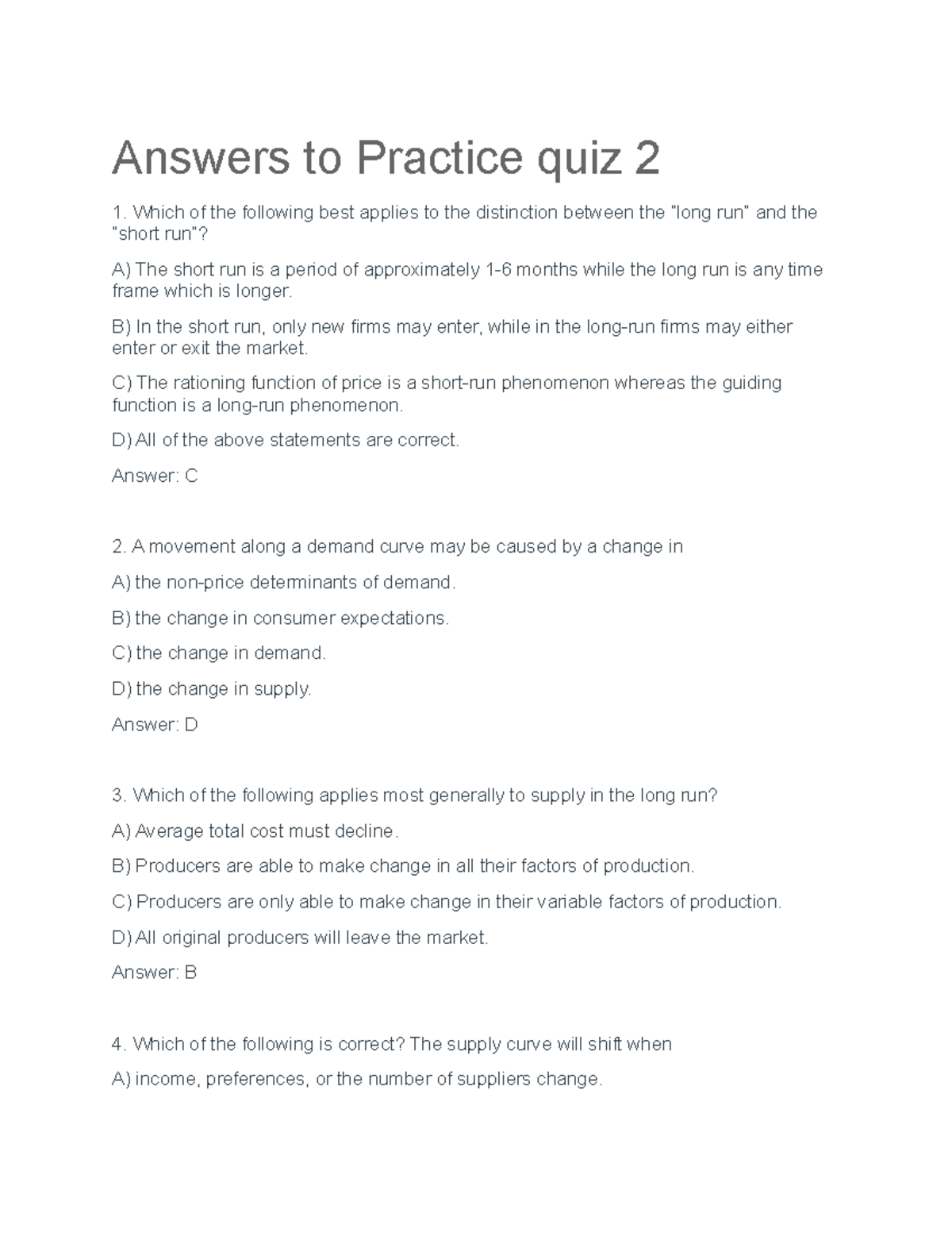 IY2593 VT23 Quiz 2 + answers Answers to Practice quiz 2 Which of