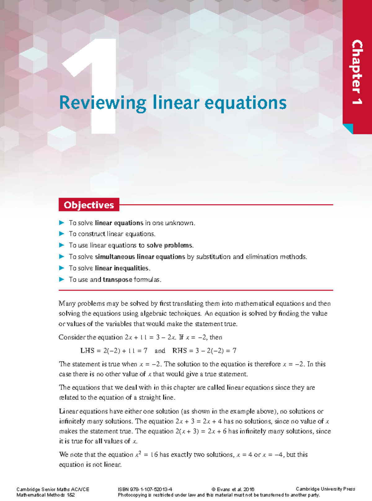 linear equations homework 1 maneuvering the middle