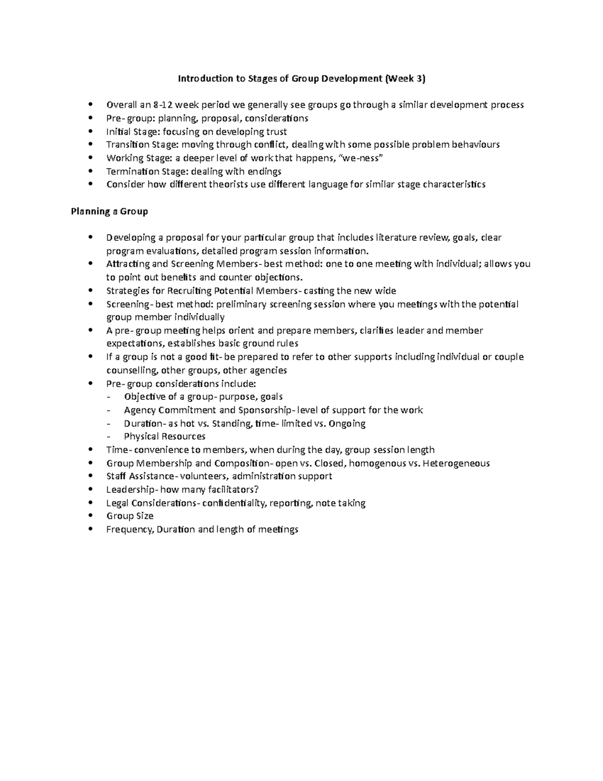 (Chaptern 6) Introduction to Stages of Group Development - Introduction ...