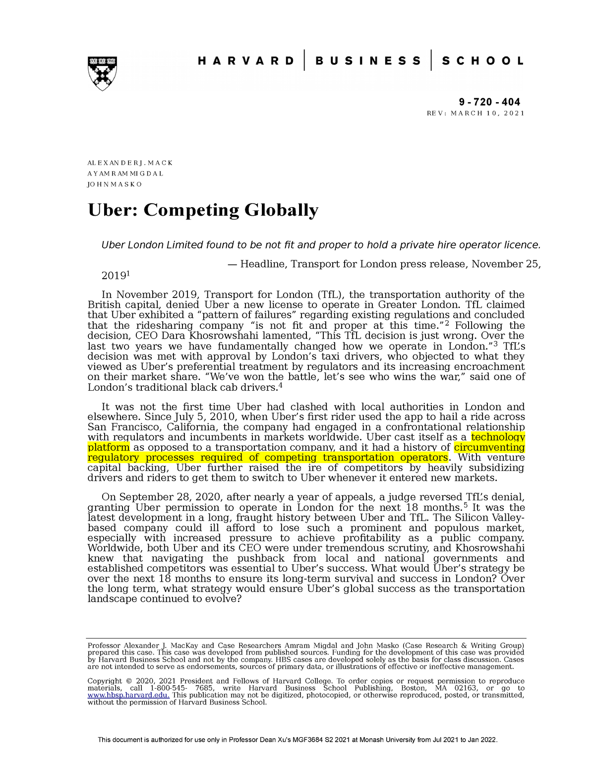 Word Uber Competing Globally-converted - 9 - 720 - 404 RE V : M A R C H ...