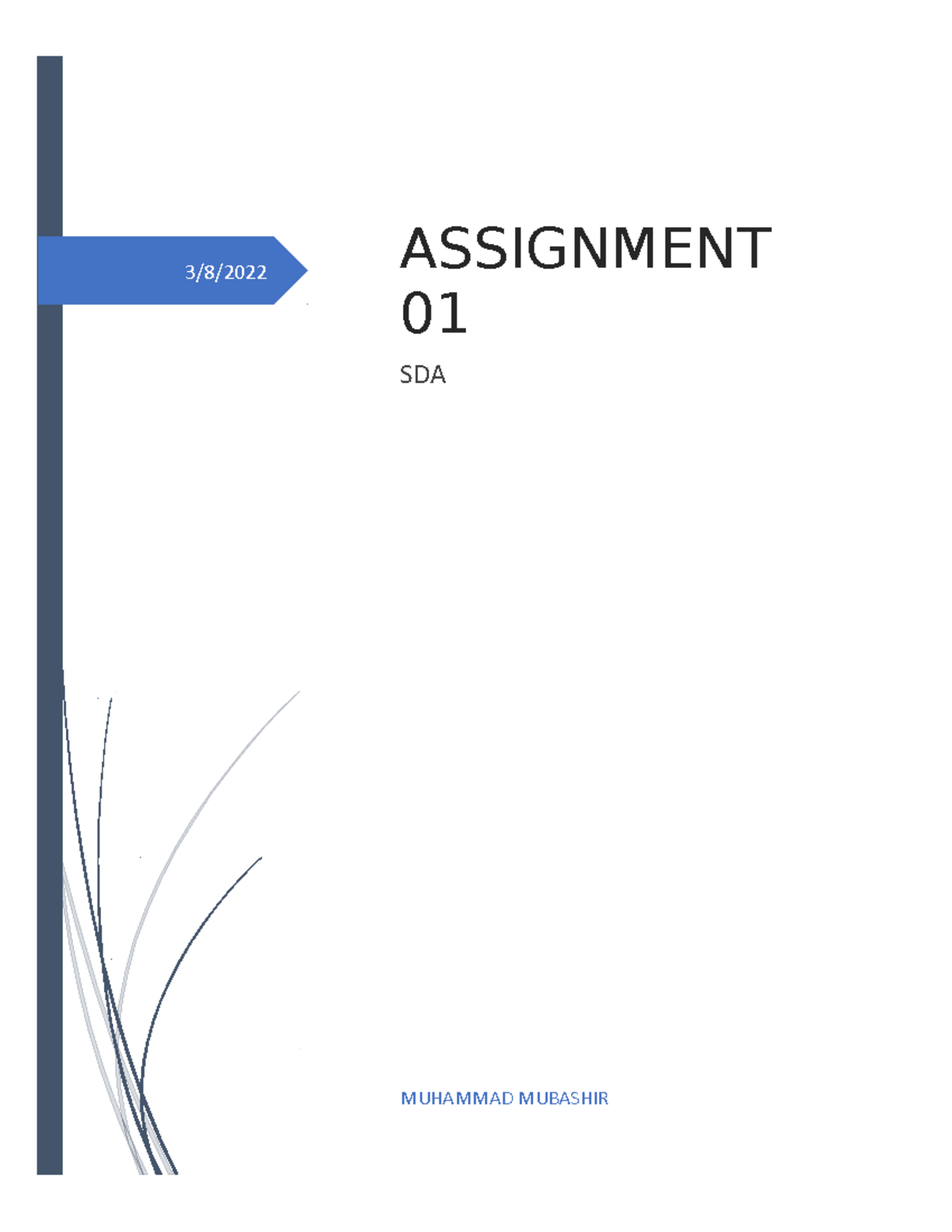 SDA - lab materials for SDA - 3/8/ ####### MUHAMMAD MUBASHIR ASSIGNMENT ...