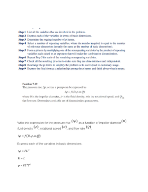 Fluid Mechanics II - Final Exam Solutions (2020 - 2021) - Studocu
