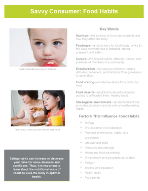 Nutrition Basics - Key Words Calorie or kilocalorie (kcal)—a unit of ...