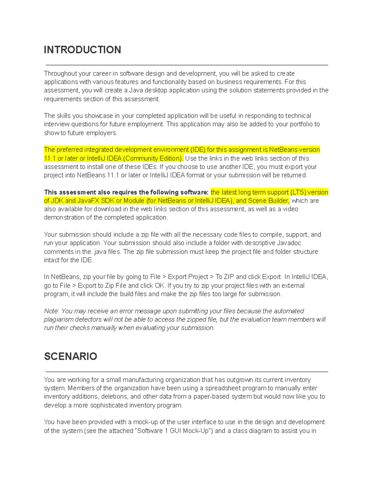 Project in FULL details - INTRODUCTION Throughout your career in ...