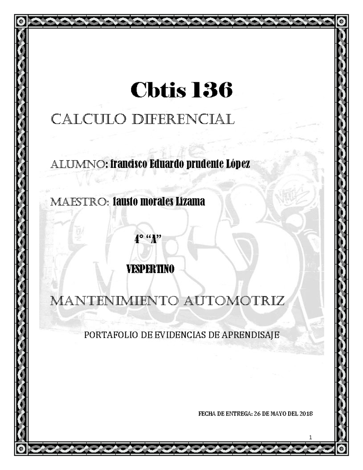 Portafolio DE Evidencias DE Calculo, Francisco Eduardo Prudente Lopez ...