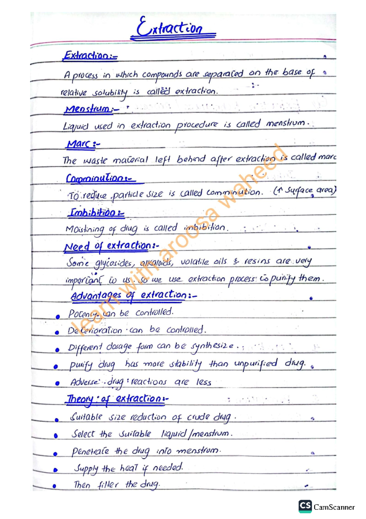 Extraction & poisonous plants - Extraction A process in which compounds ...