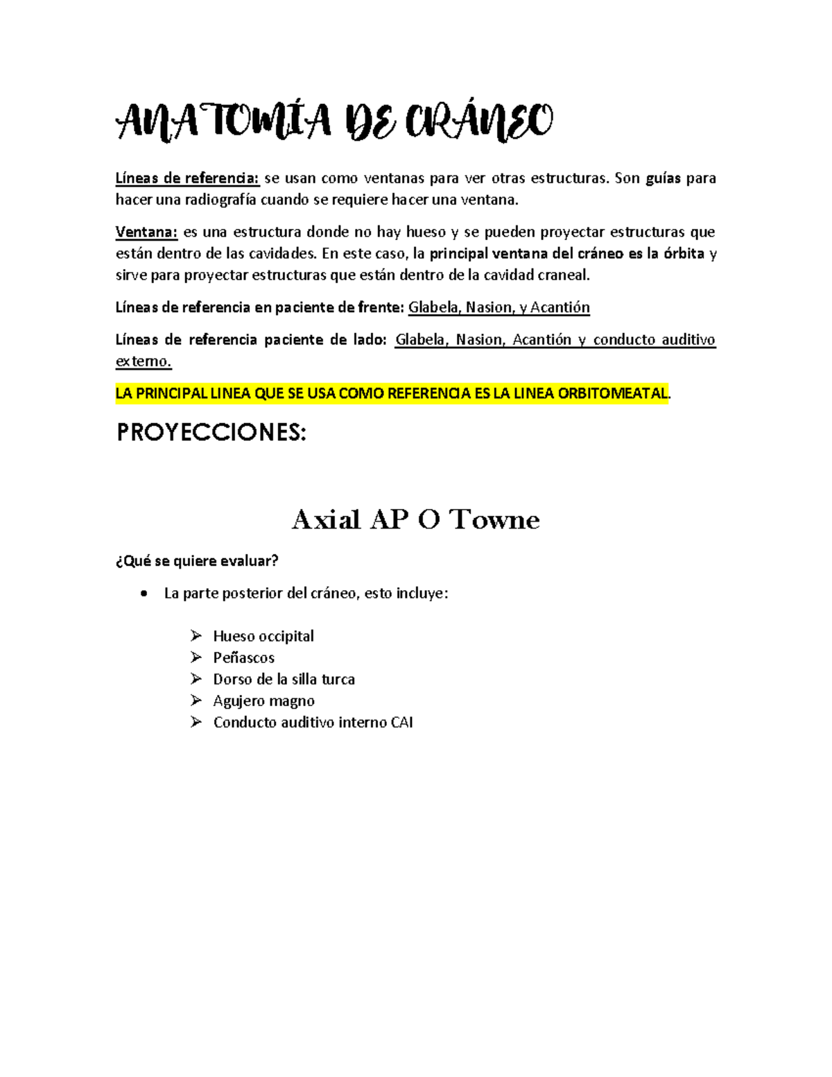 Anatomía DE Cráneo - anato craneo - Warning: TT: undefined function: 32 ...