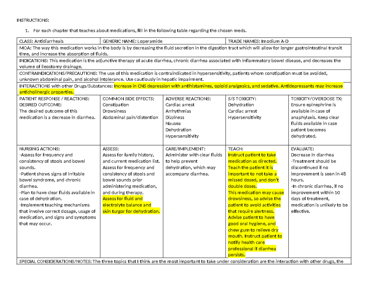 Med card unit 9 - INSTRUCTIONS: For each chapter that teaches about ...