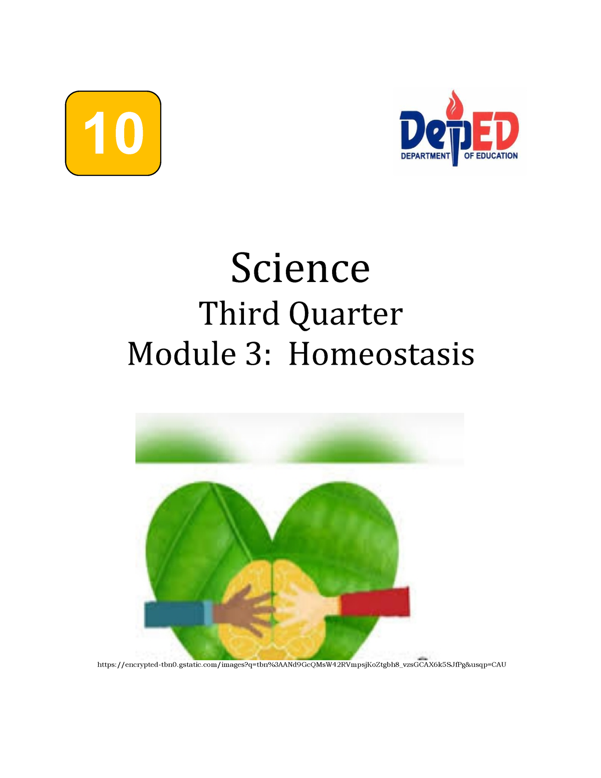 Sci10Q3M3 Homeostasis Suminguit NA - Science Third Quarter Module 3 ...