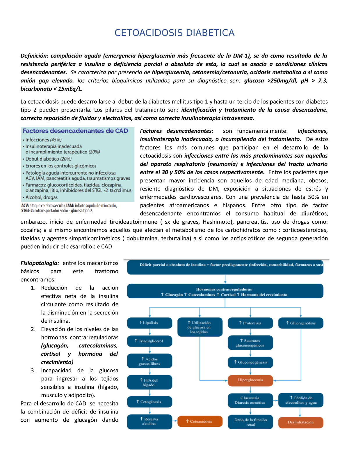 Cetoacidosis Diabetica - CETOACIDOSIS DIABETICA Definición: Compilación ...