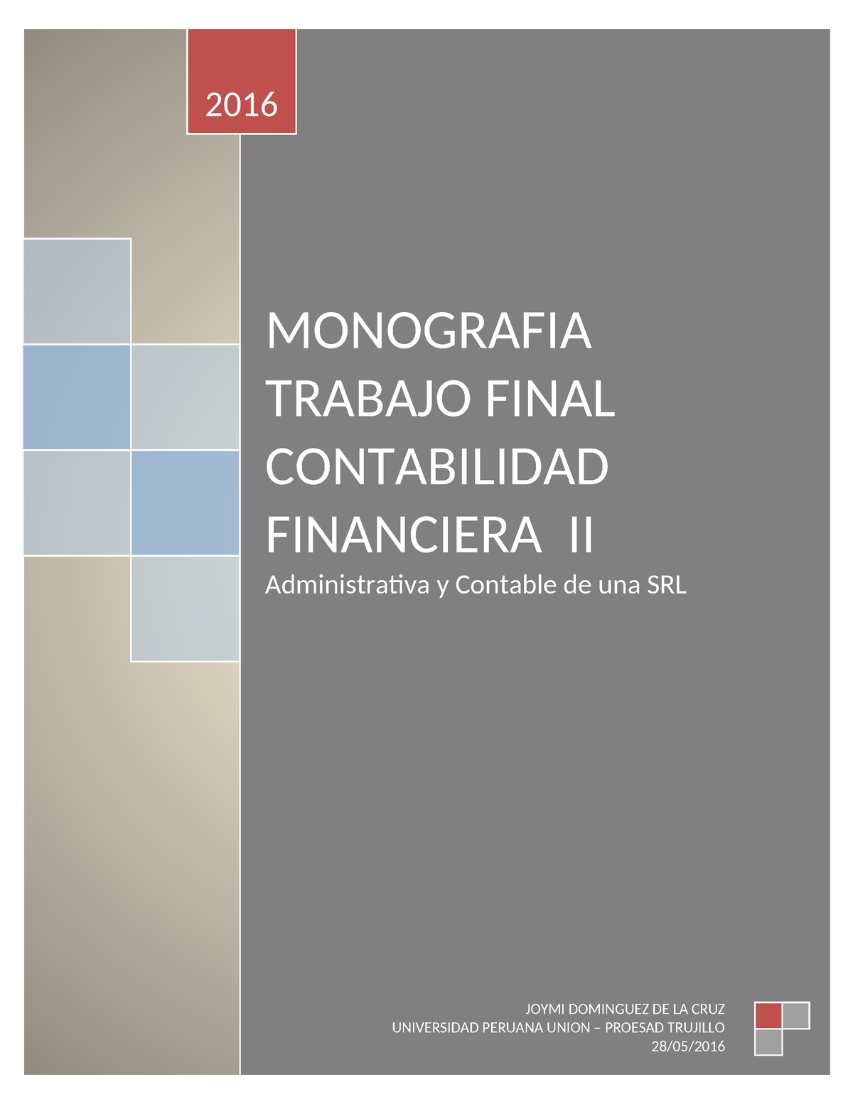 Monografia trabajo final contabilidad 3e MONOGRAFIA TRABAJO FINAL