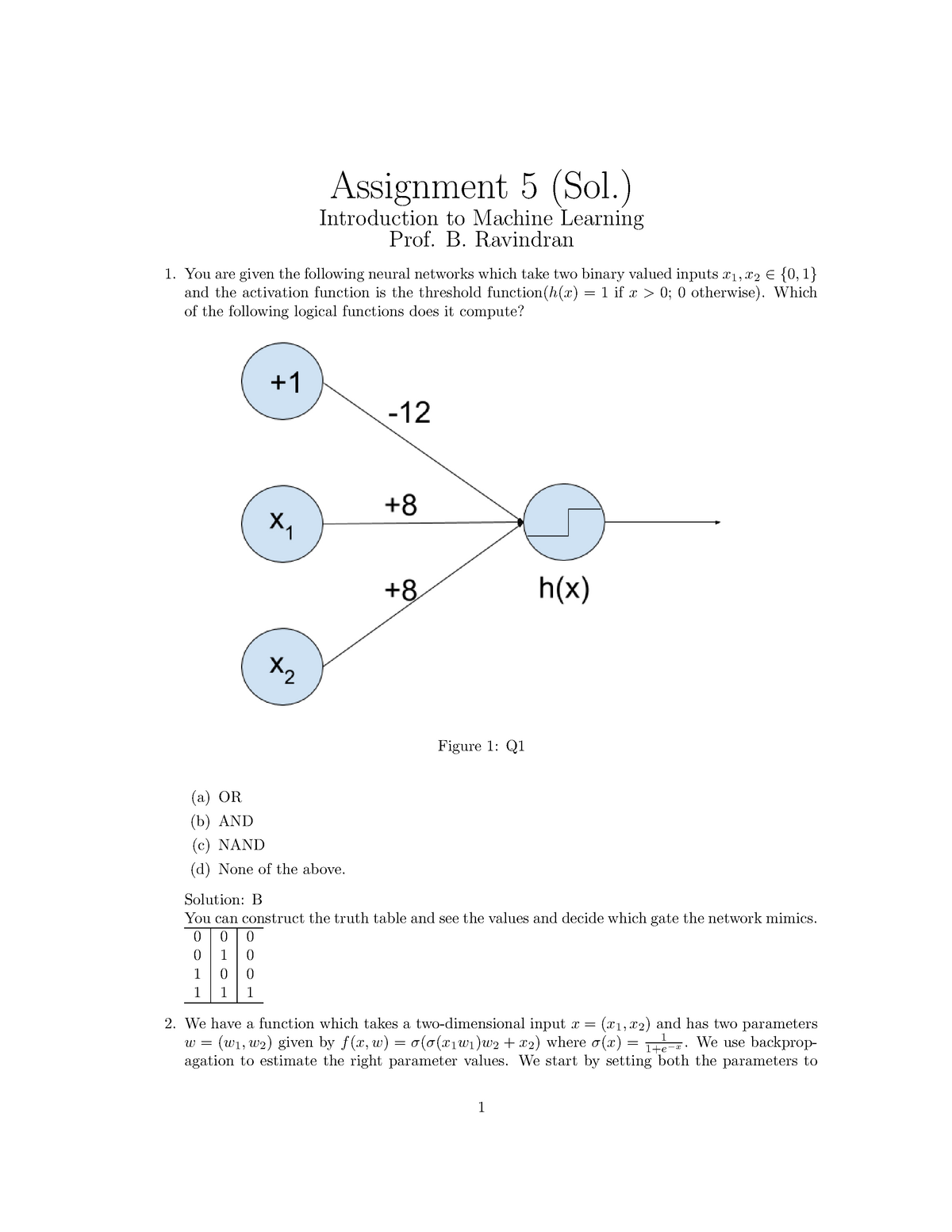 nptel machine learning assignment 5 solution