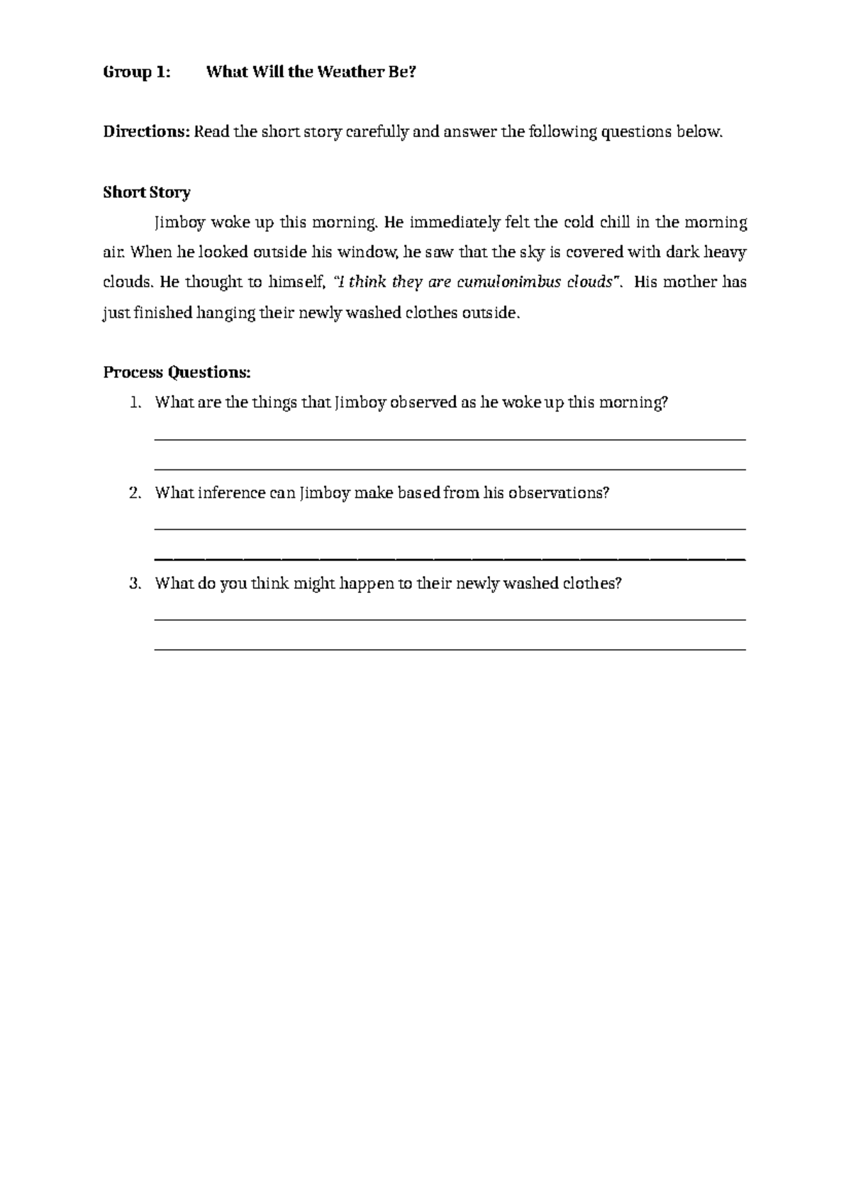 Sci 7 Activity Sheet Doing Sci Investigation Observe, Infer, Predict ...
