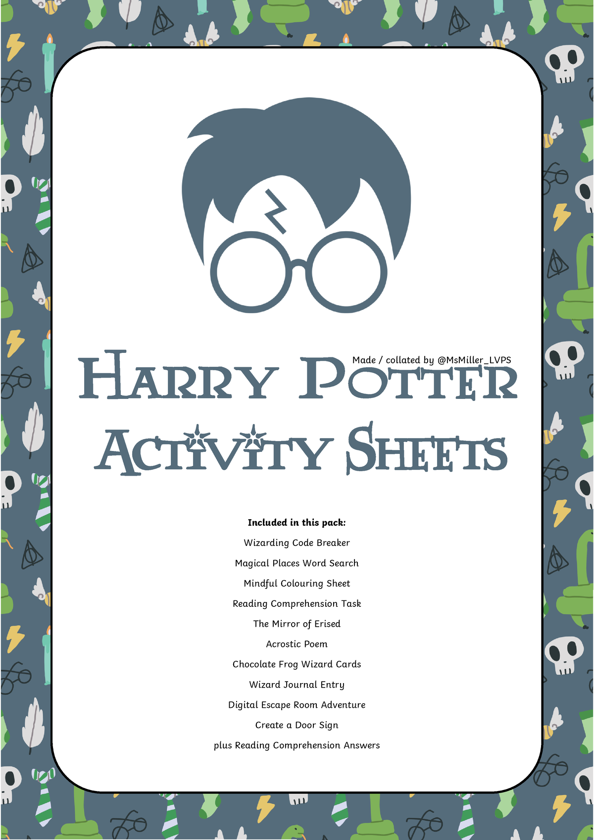 Harry Potter: Mirror of Erised Activity by Reading is Lit