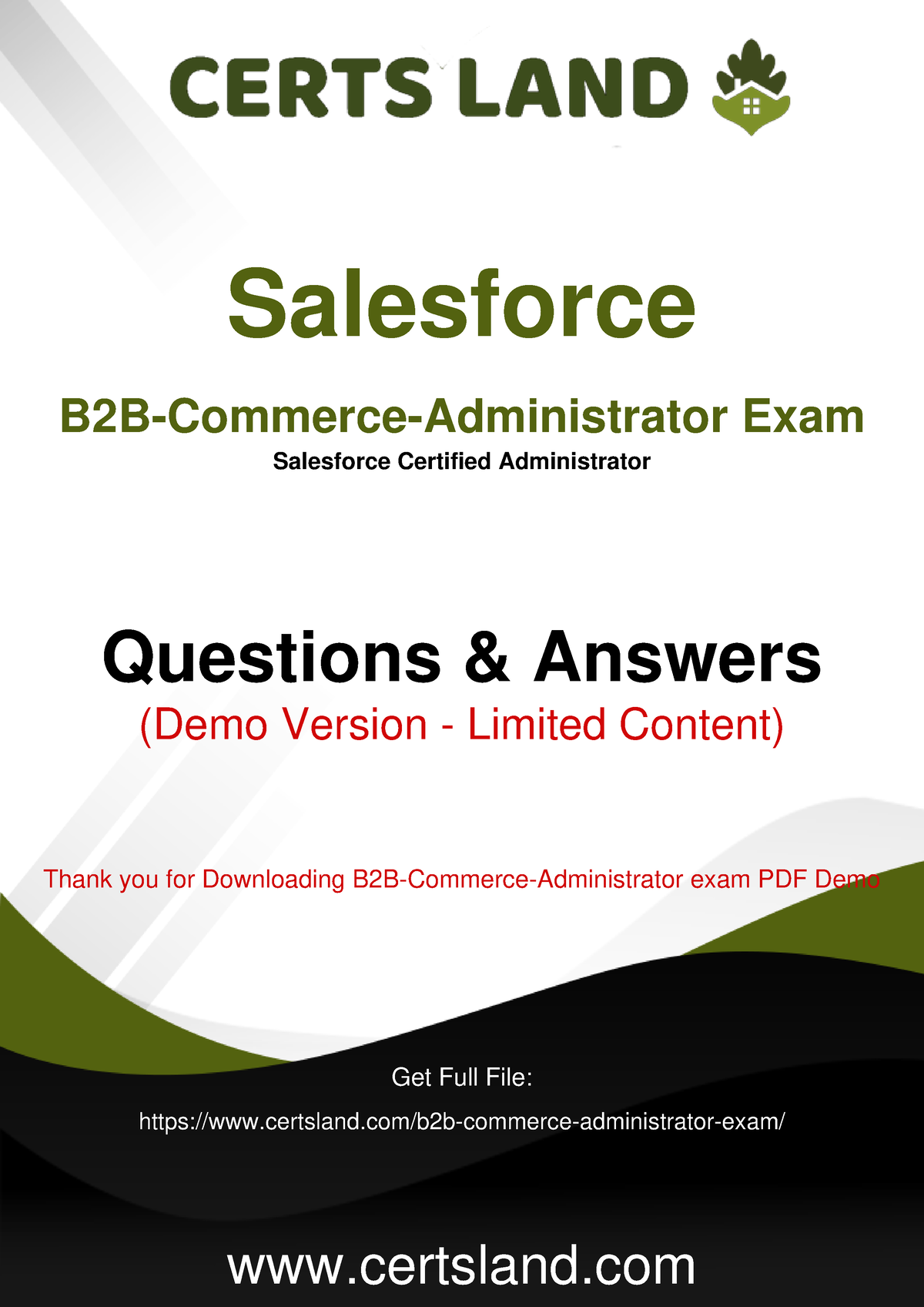 Effortless Method To Pass Salesforce B2B-Commerce-Administrator Dumps |  CertsLand - Salesforce - Sns-Brigh10