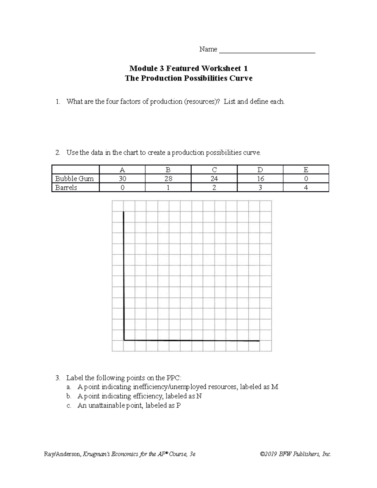 Unit 1 Basic Concepts 6 - Name __________________________ Module 3 ...