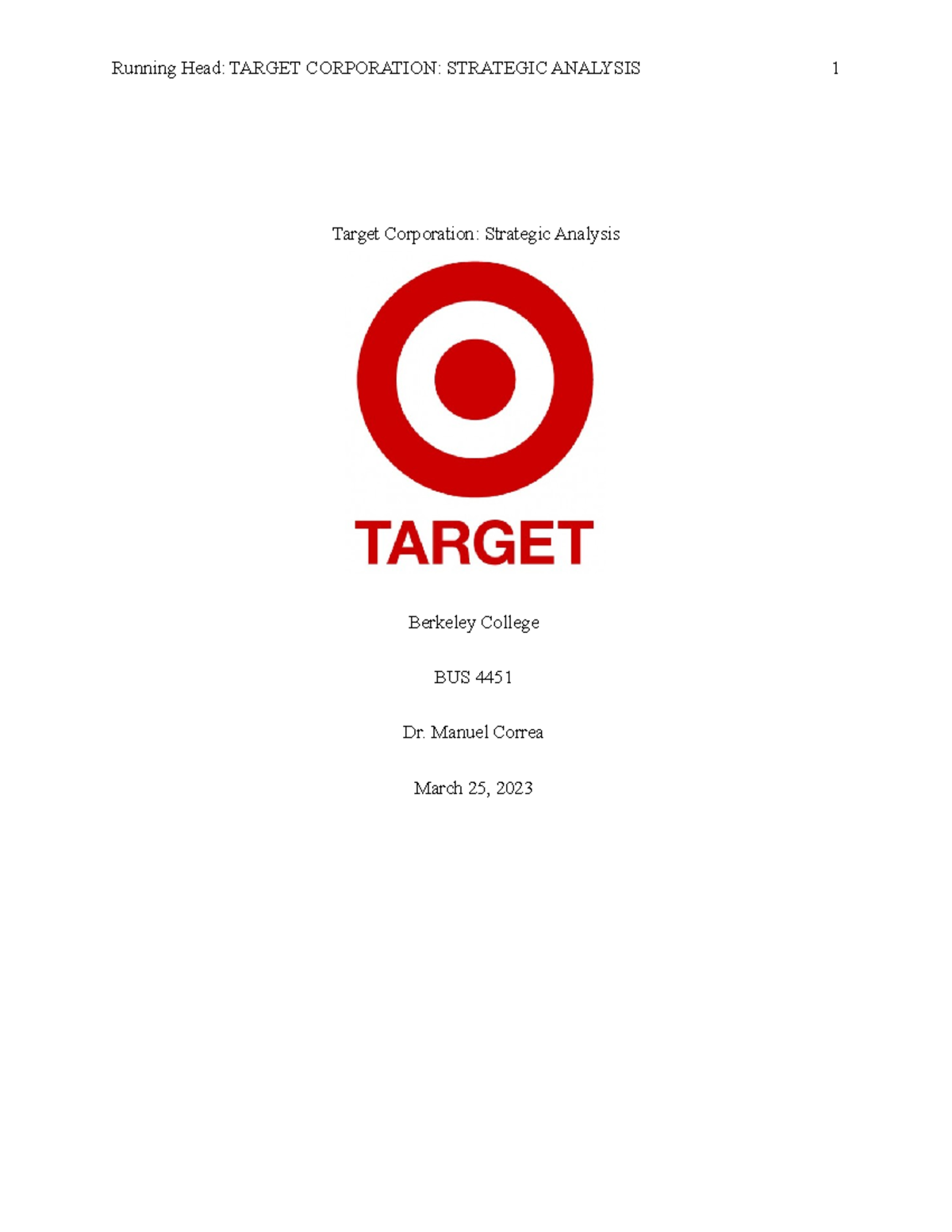 Target Corporation - Manuel Correa March 25, 2023 Table of Contents ...
