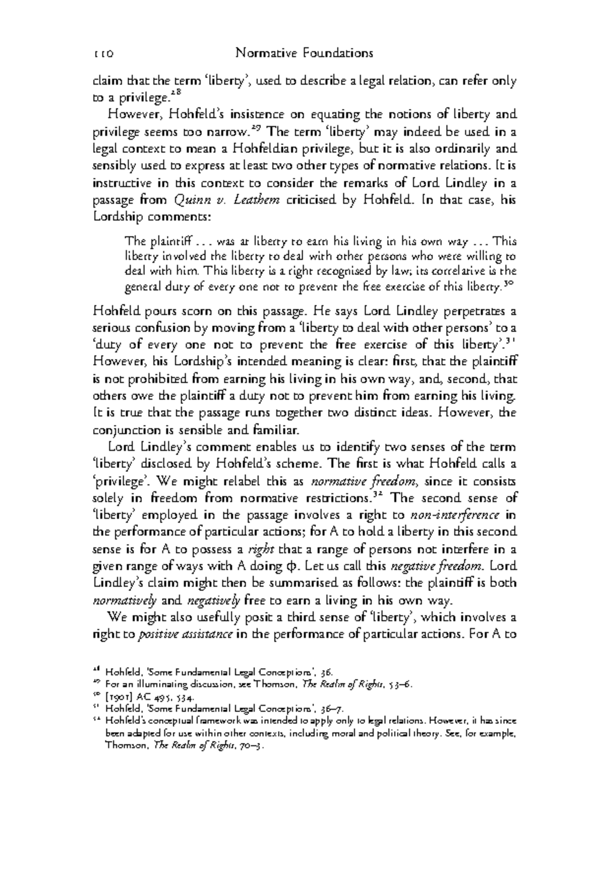 Zlib claim that the term ‘liberty’, used to describe a legal relation