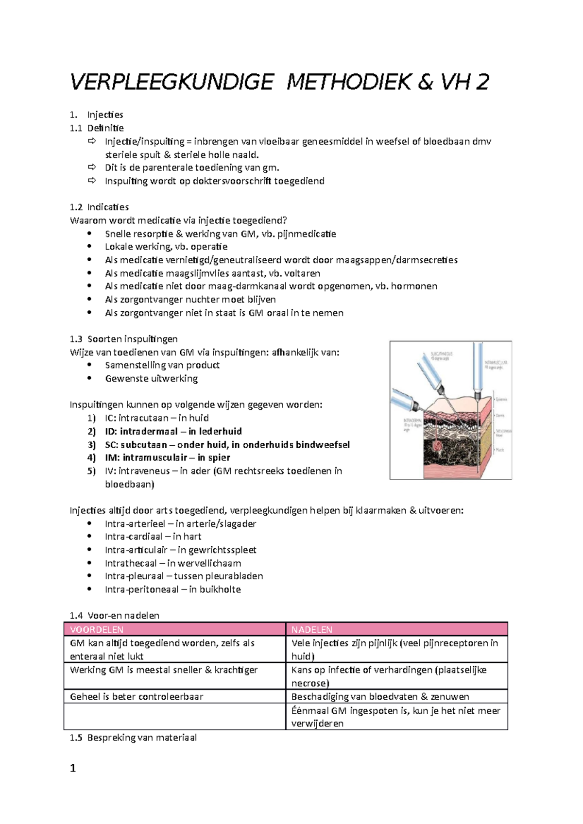 Verpleegkundige Methodiek & Vaardigheden 2 - VERPLEEGKUNDIGE METHODIEK ...