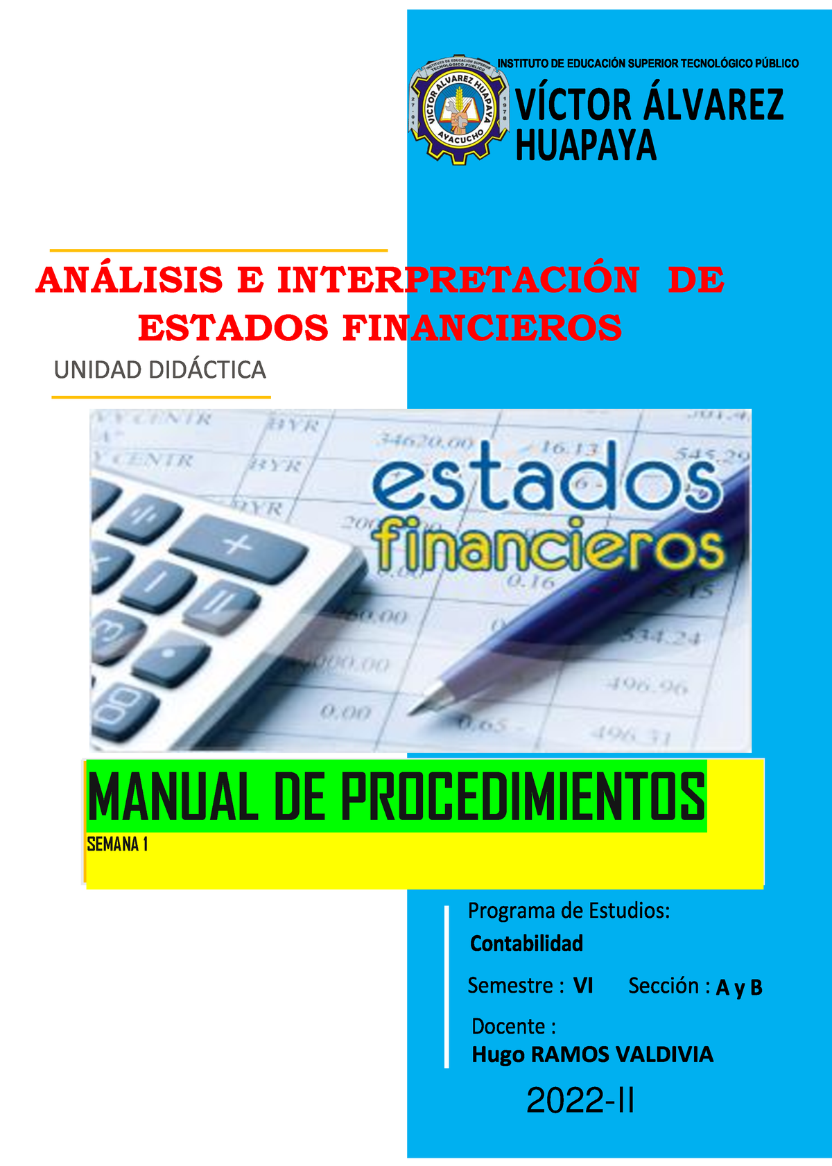 Semana 01 - Contabilidad - AN¡LISIS E INTERPRETACI”N DE ESTADOS ...