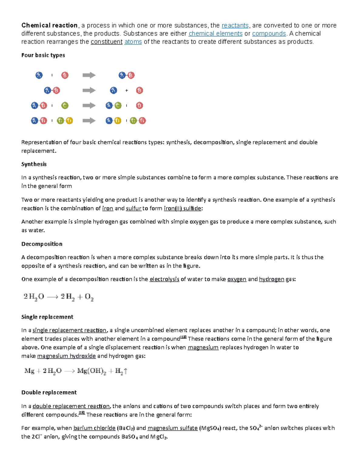 chemical-reaction-substances-are-either-chemical-elements-or