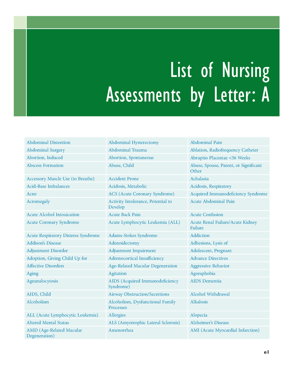 nursing-diagnosis-health-5-e-list-of-nursing-assessments-by-letter-a