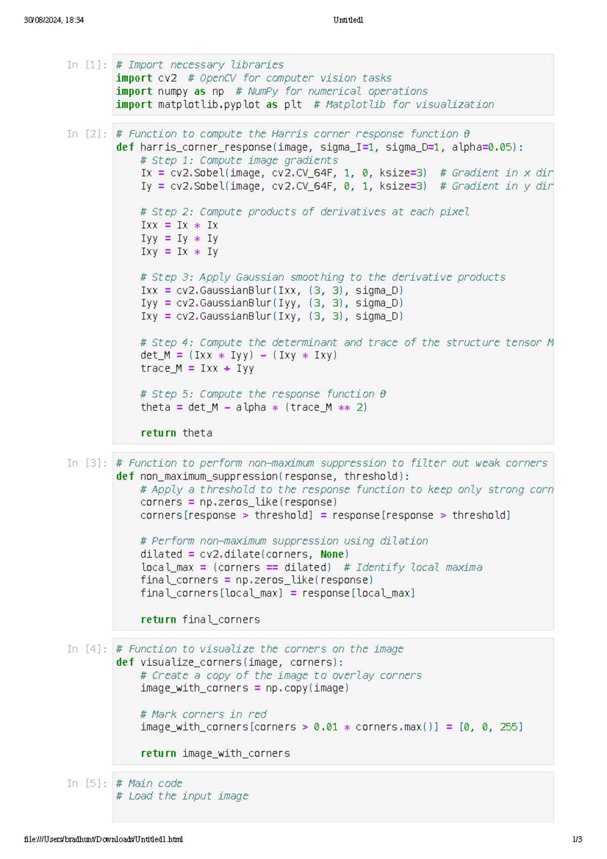 Untitled 1 - Lab - In [1]: # import Import cv2 necessary # OpenCV ...