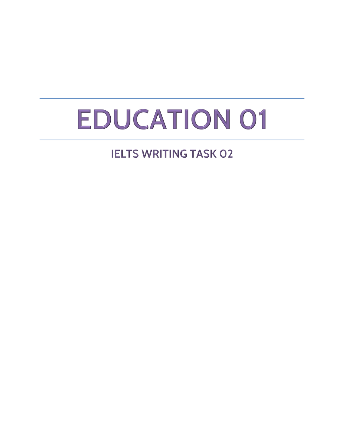 education ielts writing