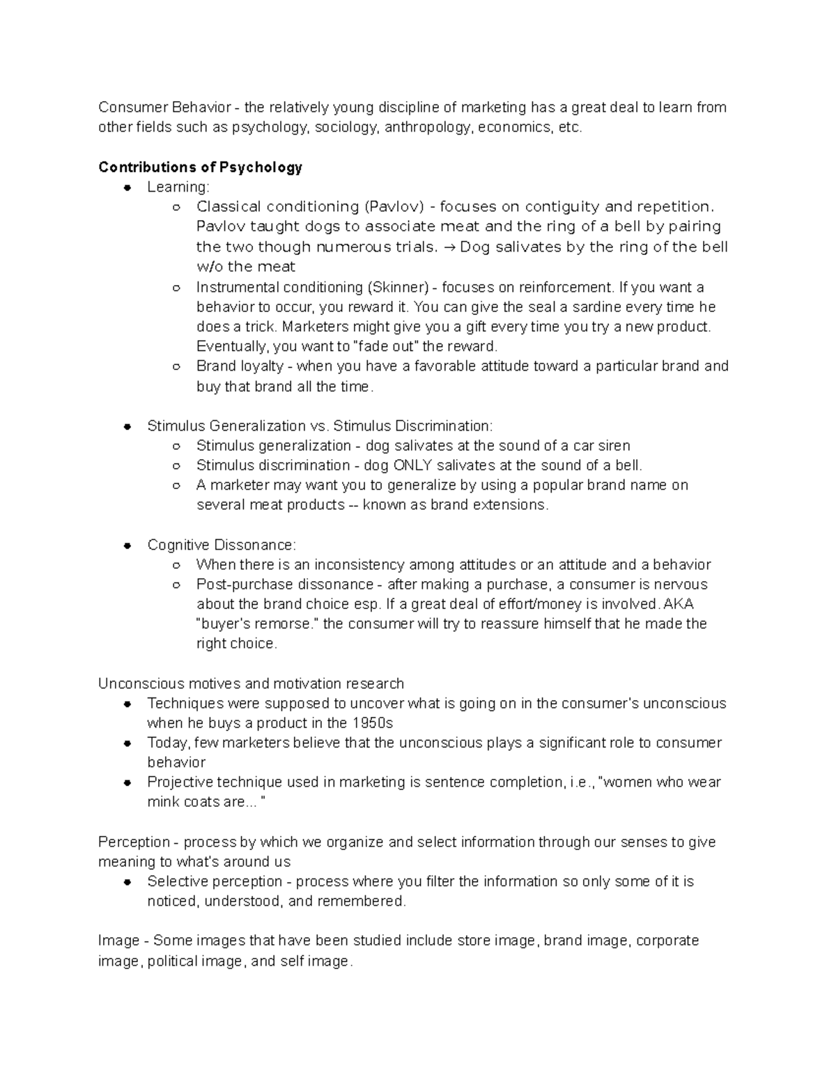 BUSN 3100 Chapter 5 Consumer Behavior - Consumer Behavior - the ...