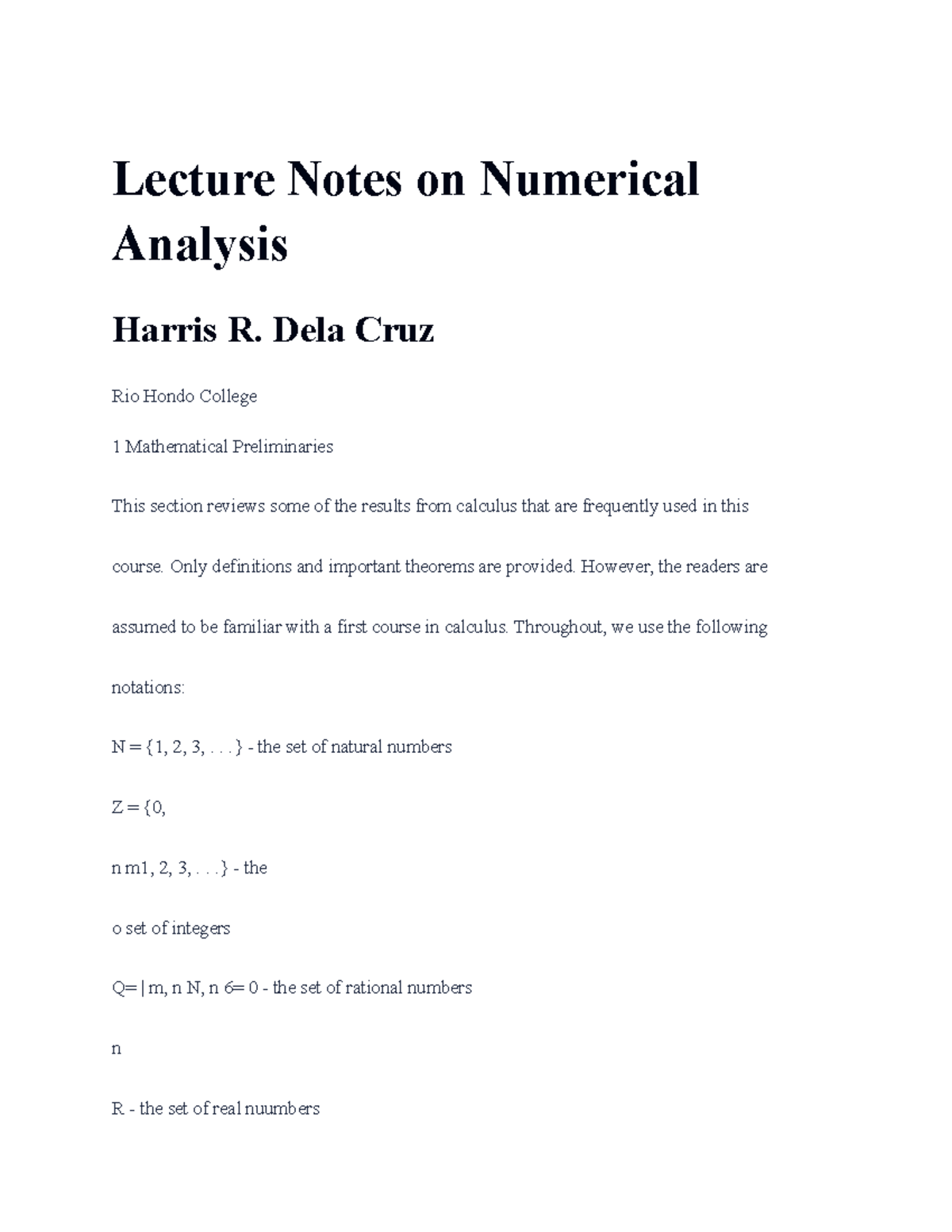 Lecture Notes on Numerical Analysis - Deprecated API usage: The SVG ...