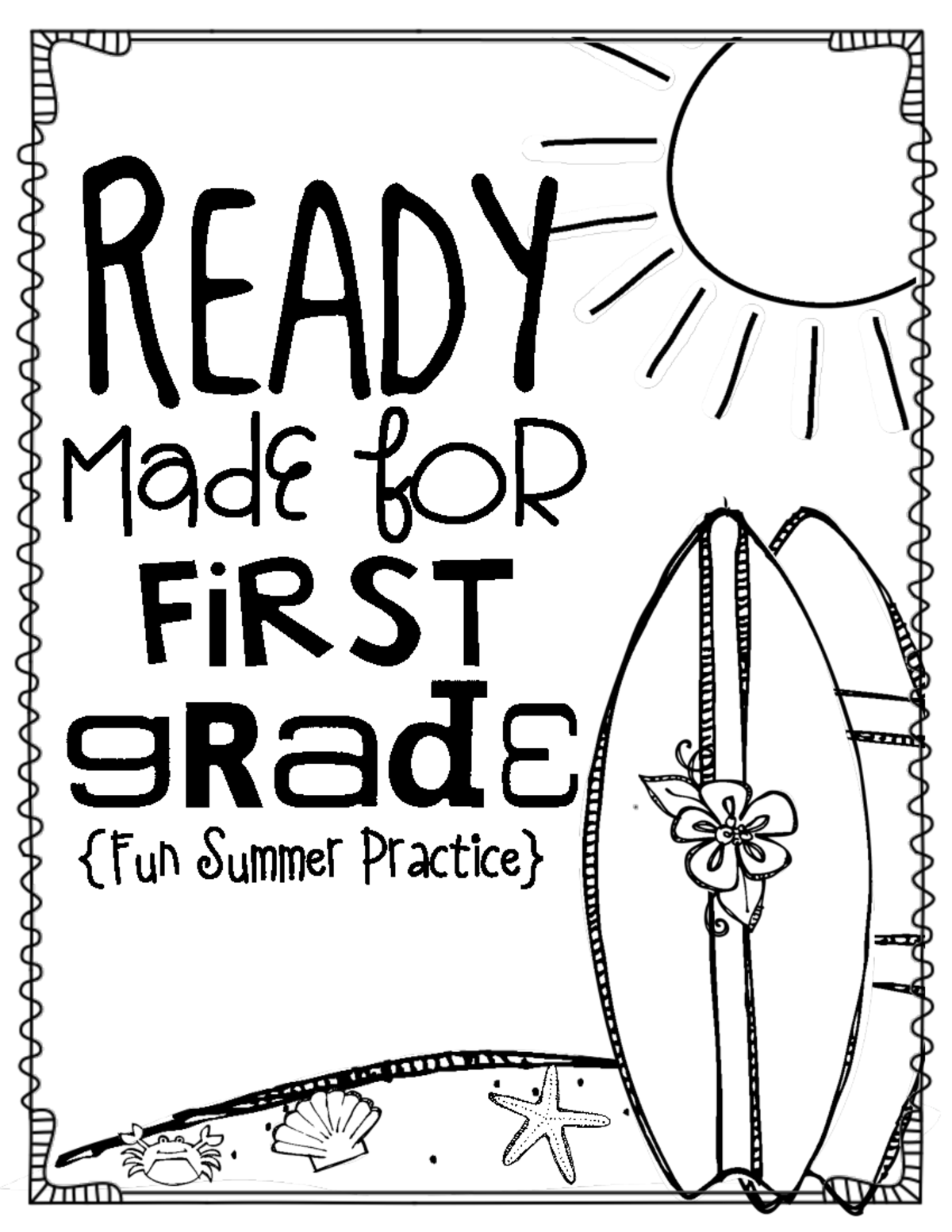 Incoming 1st Grade Summer Reading and Math Packet - MadE FOR READY Dear ...