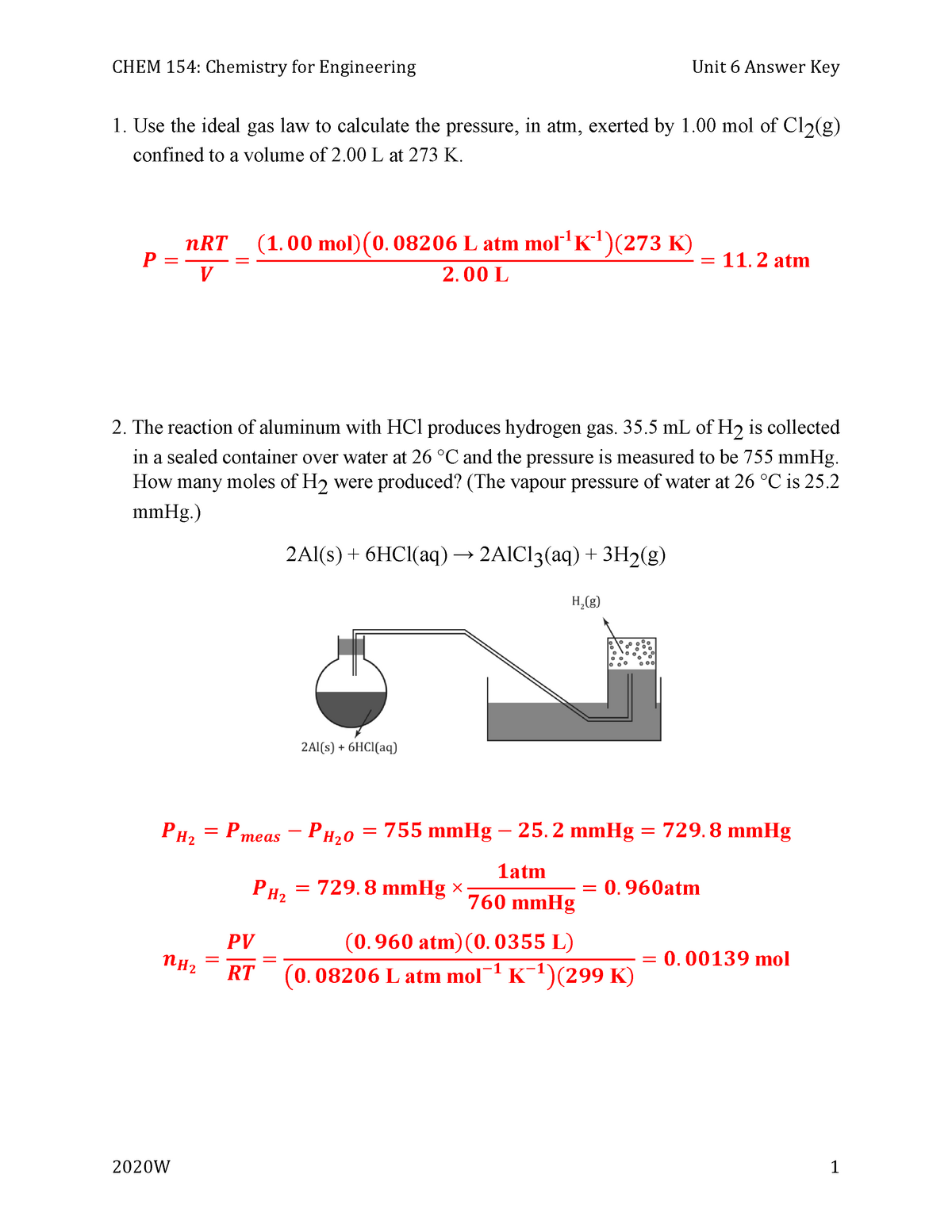 SOLVED: Question: Using the equation for the compressibility factor, Z,  calculate the value of Z for water at p = 35 MPa and 500Â°C (where the  constant for steam is R =