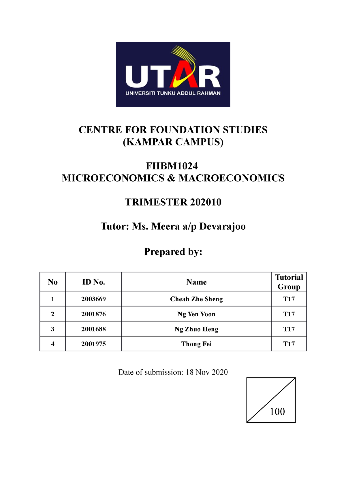 microeconomics assignment sample