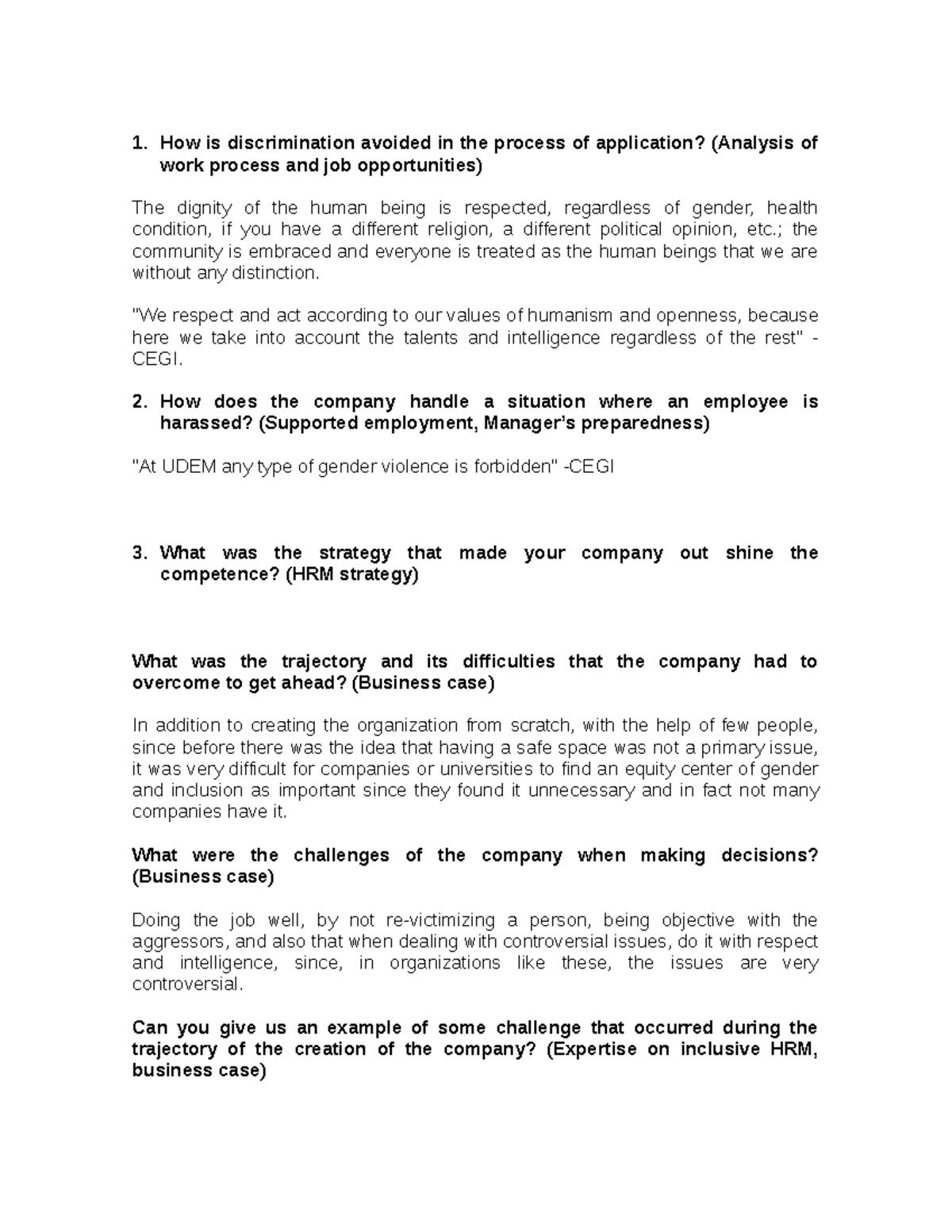 Coil interview - How is discrimination avoided in the process of ...