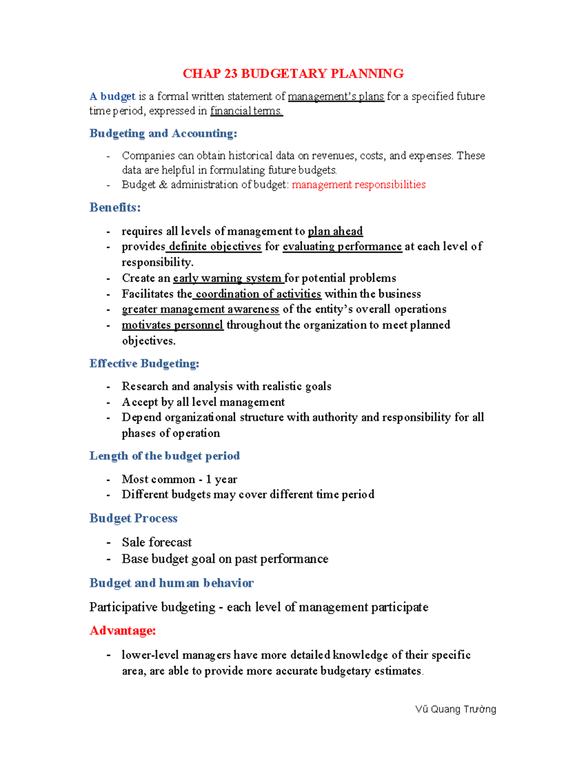 Slide 23 - chap 23 MA - CHAP 23 BUDGETARY PLANNING A budget is a formal ...