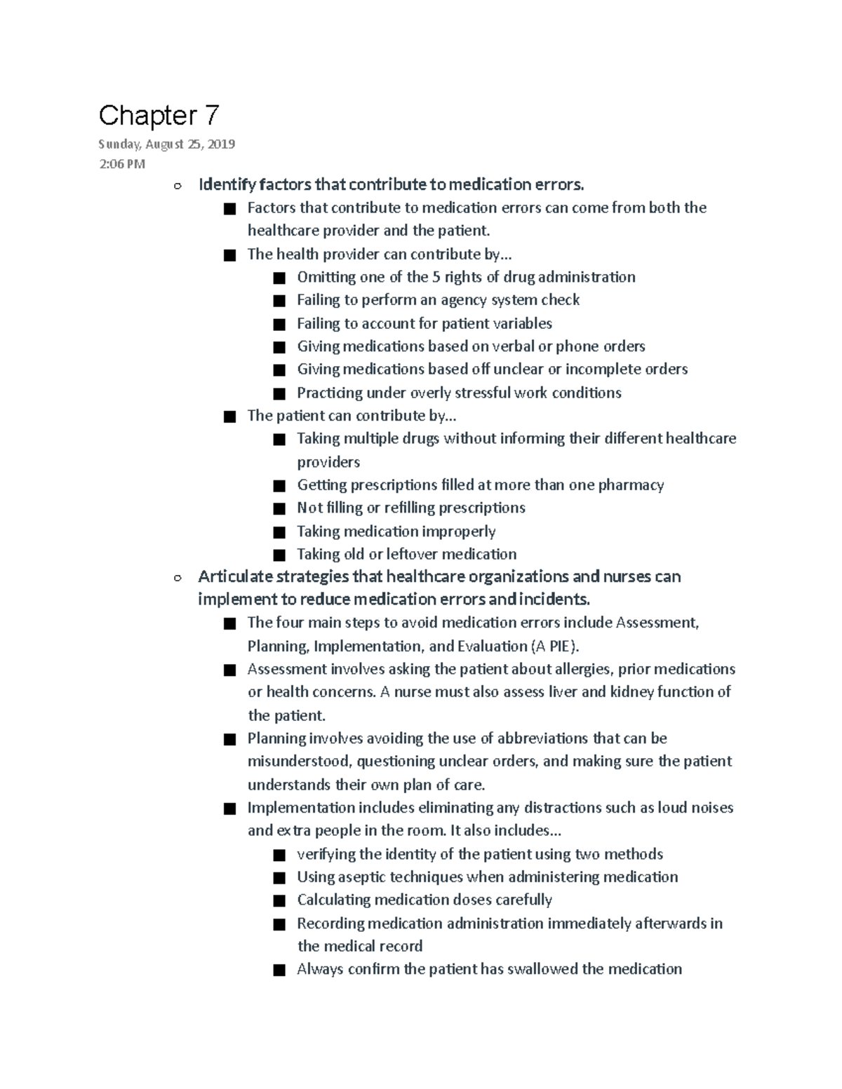 Ch 7 - Lecture Notes Chapter 7 - Chapter 7 Sunday, August 25, 2019 2:06 ...