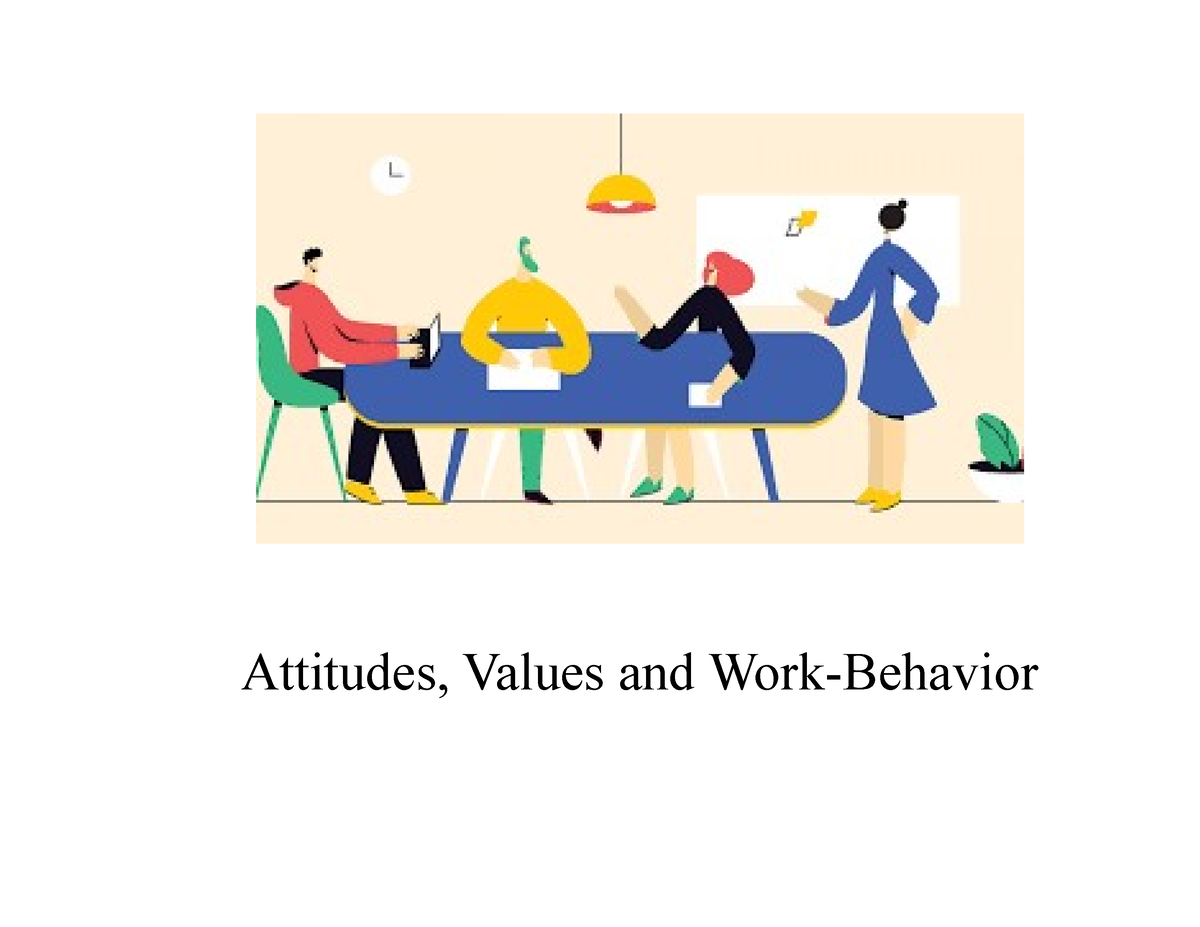 Organisation Behaviour - Attitudes, Values And Work-Behavior Attitudes ...