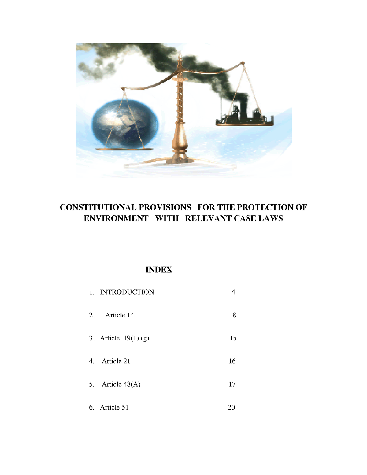 Environmental-law-article - L.L.B 3 & 5 Years - KSLU - Studocu