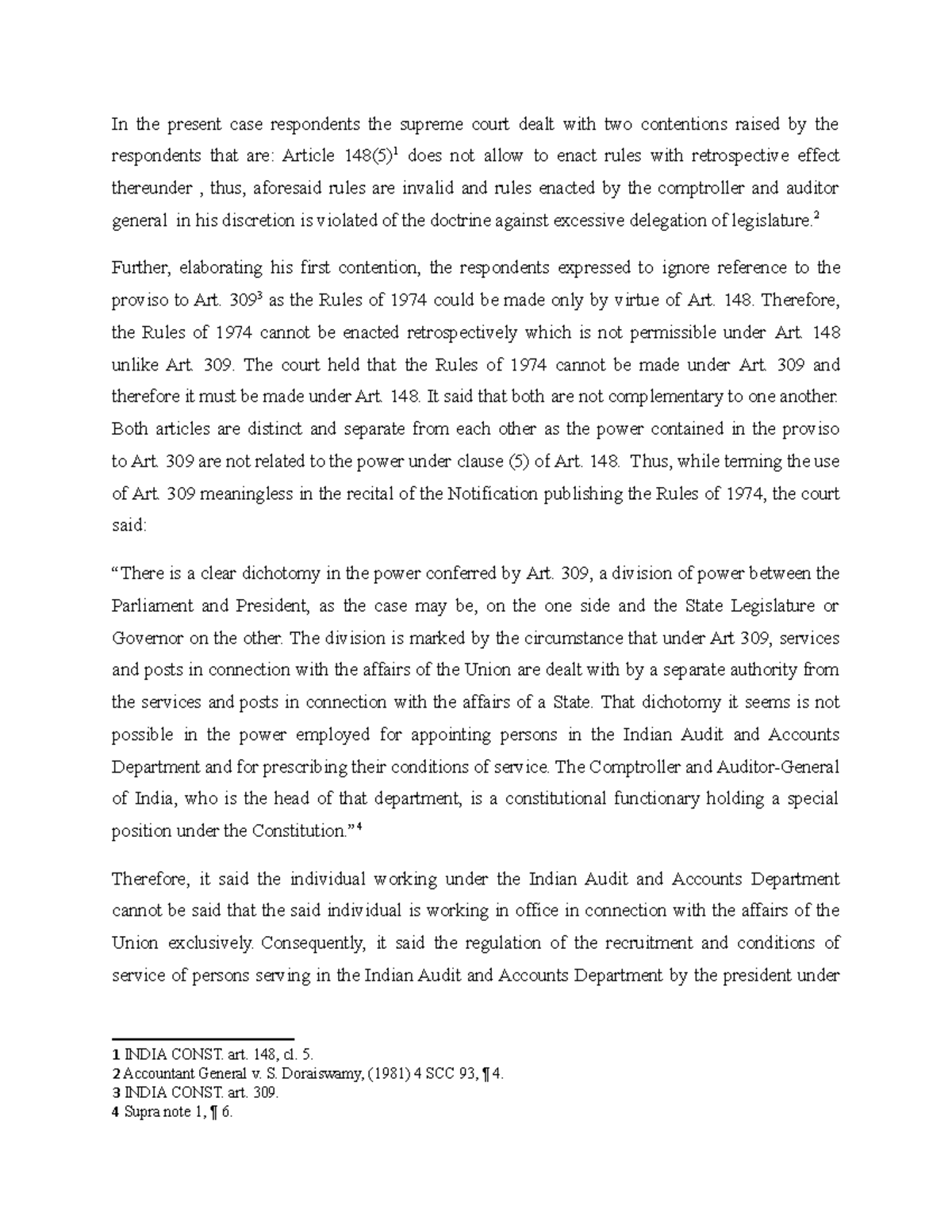 Whether administrative order could be made retrospectively under ...