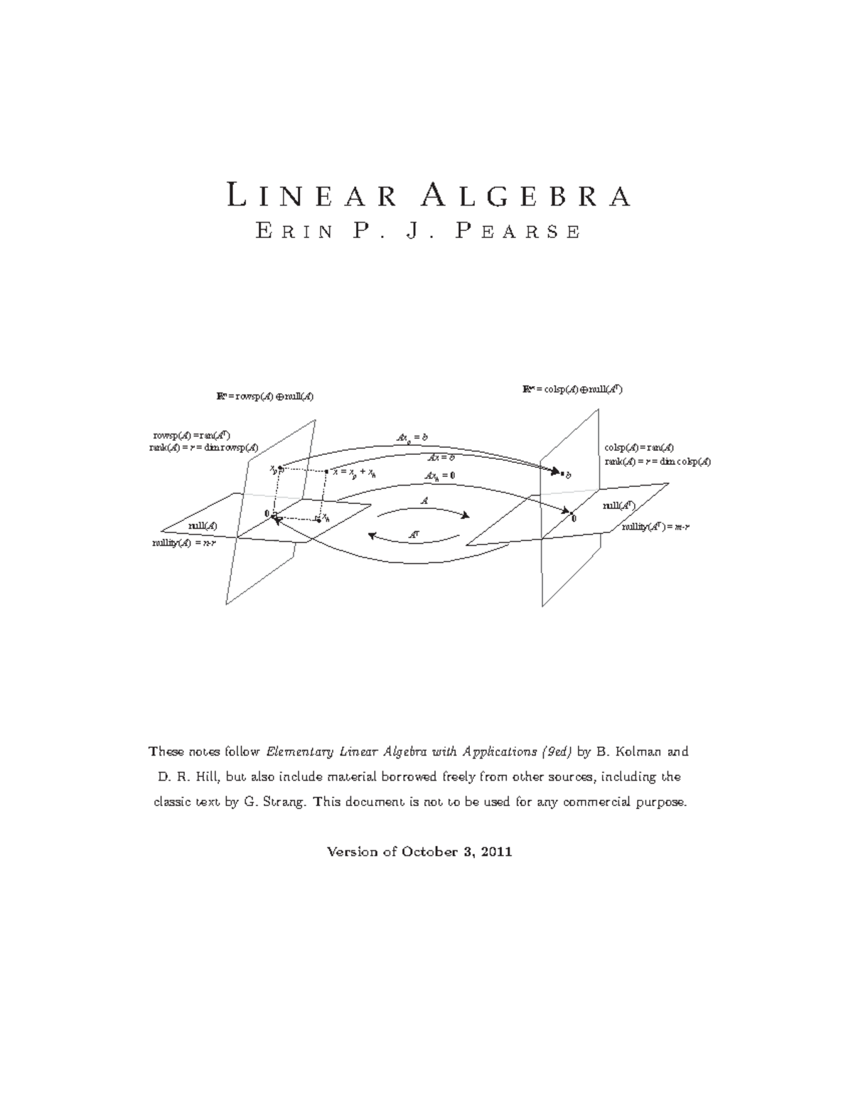 Elementary Linear Algebra B - L I N E A R A L G E B R A Erin P. J ...