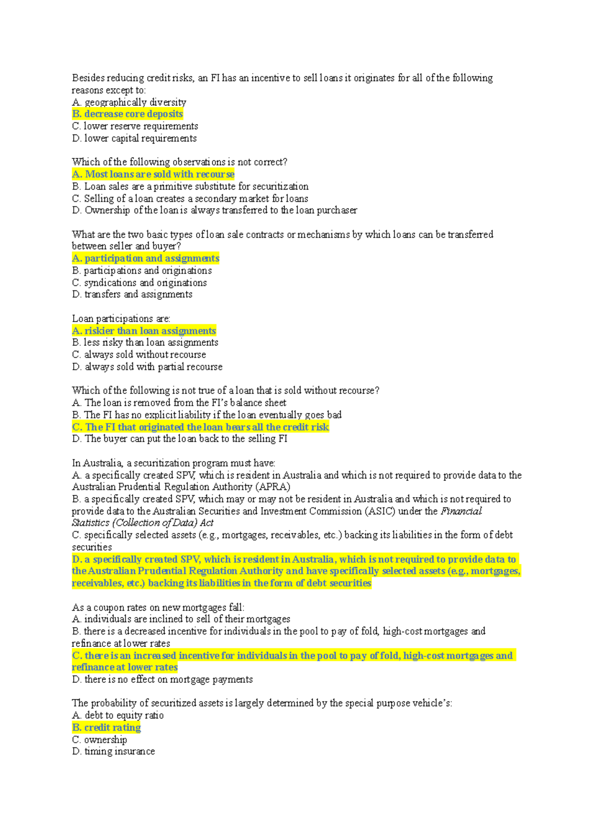 Week-3 MCQ - MCQ and answers on week-3 lessons - Besides reducing ...