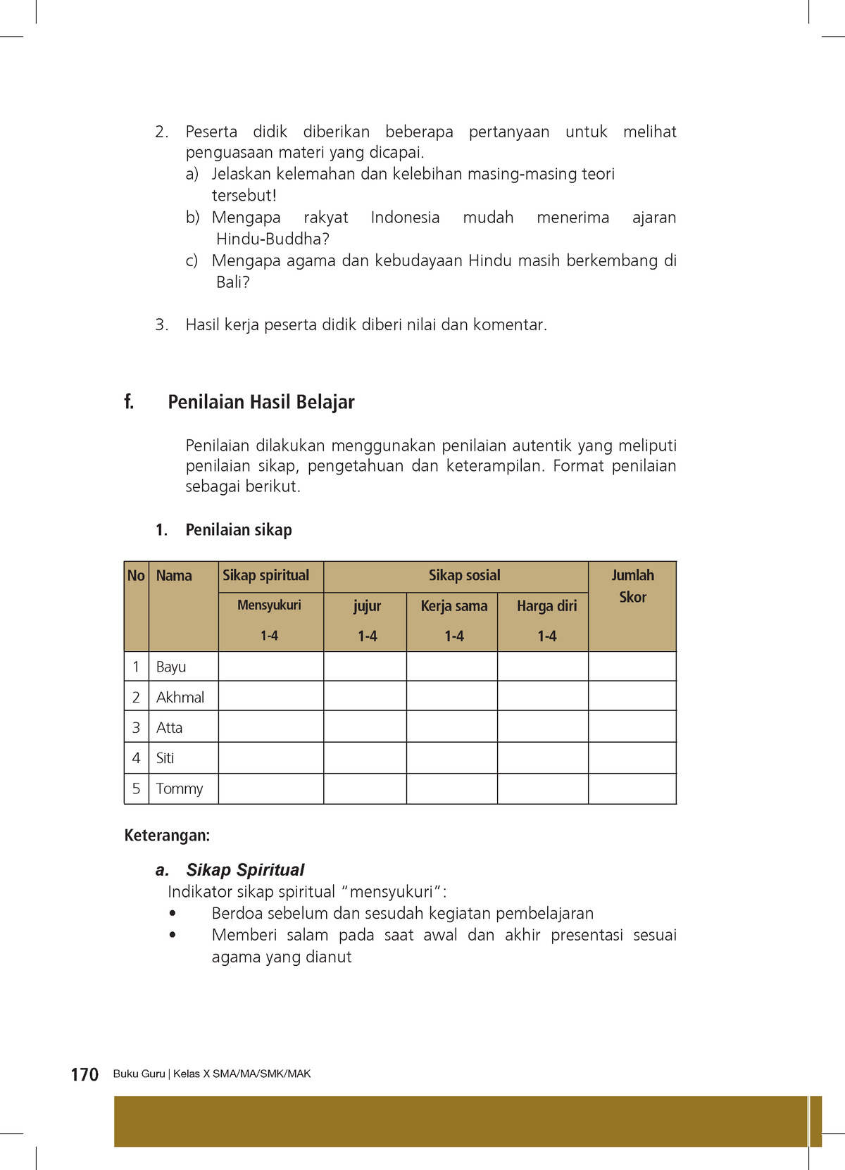 Kelas X Sejarah BG Press 60 - 170 Buku Guru | Kelas X SMA/MA/SMK/MAK ...