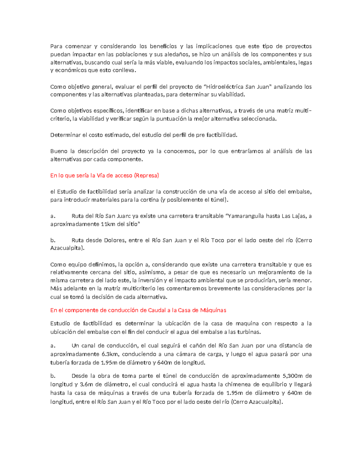 Exposicion - Informativa - Para comenzar y considerando los beneficios ...